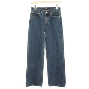 × FREAK’S STORE JEAN AARON デニムパンツ ジーンズ ストレート 25 青 ブルー