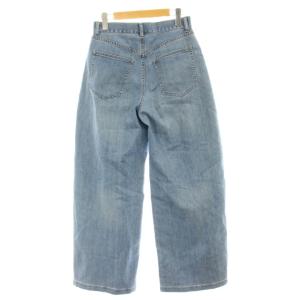 23区 25SS デニム ジーンズ 36 青 ブルー ワイドシルエット タック入り PRWOGM6518 /GP