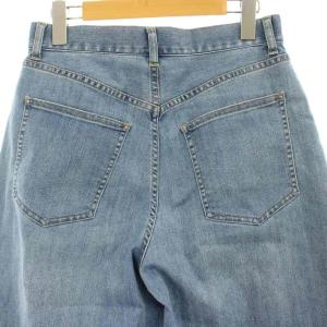 23区 25SS デニム ジーンズ 36 青 ブルー ワイドシルエット タック入り PRWOGM6518 /GP