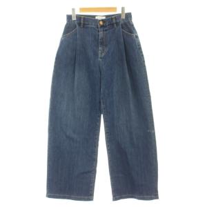 25SS デニム ジーンズ 36 青 ブルー ワイドレッグ タック入り PRWOGM6518 /GP