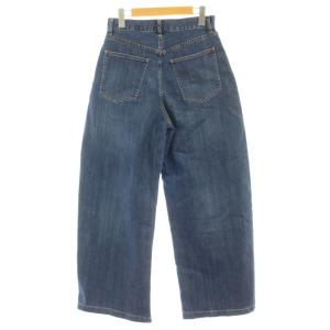 23区 25SS デニム ジーンズ 36 青 ブルー ワイドレッグ タック入り PRWOGM6518 /GP