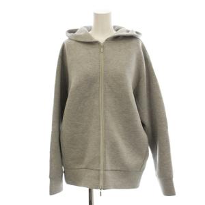 24AW ジャケット パーカー 上着 S グレー フード 長袖 ビスコースエアーボンディング ジップアップフーディ