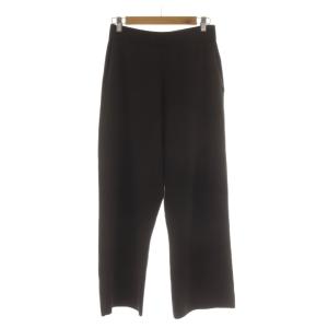 25AW ヴィスコースストレッチワイドパンツ ウエストゴム イージー 38 茶 ブラウン PRWOGA0250