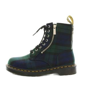Dr. Martens タータンチェック 3ホールジップアップ シューズ Dr.Martens ドクターマーチン-1460 ZIP TARTAN LACE UP BOOTS ジップ