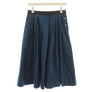 24AW スカート ロング フレアスカート 2 青 ブルー 578-51320004 /G