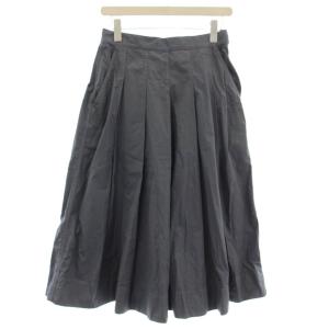 24AW SUPERFINE COTTON TWILL フレアスカート ロング スカート 1 グレー 595-5132503