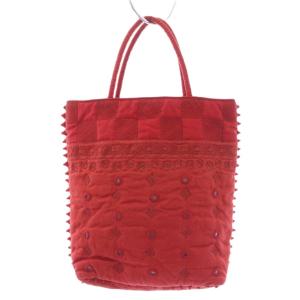 HaaT イッセイミヤケ タマシャ TaMaSHa ステッチ刺繍デザインミニハンドバッグ 赤 レッド /TK
