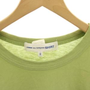 COMME des GARCONS SHIRT Tシャツ カットソー 半袖 オーバーサイズ ロゴプリント M 黄緑 イエローグリーン FM-T026 /HN