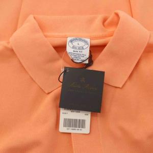 Brooks Brothers ポロシャツ L オレンジ 半袖 無地 ロゴ /RR