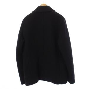 PRADA ピーコート ミドル丈 ウール 52 ブラック UGY392