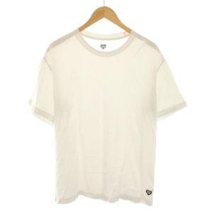 3パックTシャツ 3-PACK T-SHIRT カットソー クルーネック 半袖 ロゴプリント L ライトグレー