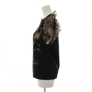 alice + olivia KISS Miller Boyfriend Tank with Ruffle Sleeves Tシャツ