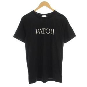 Tシャツ 半袖 ロゴ カットソー XS 黒 ブラック /G