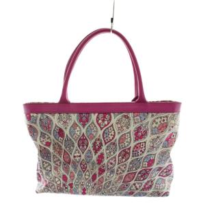 Emilio Pucci ハンドバッグ トートバッグ 総柄 キャンバス ピンク /AN12