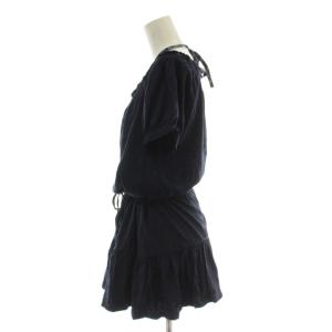 BURBERRY BLUE LABEL ワンピース 38 紺 半袖 ホルターネック ミニ丈 FAF27-667-29 /GG