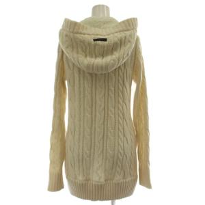BURBERRY BLUE LABEL ロングカーディガン 38 アイボリー 長袖 フード付き F1N33-270-02 /GG