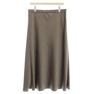 24AW サテン スカート ロング 48 グレージュ SKWWCW6424 /G