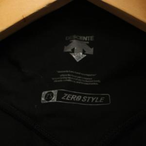 DESCENTE ジップアップパーカー XO 黒 ジャケット 長袖 ロゴ /JP