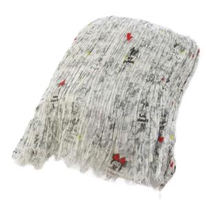 Faliero Sarti DISNEY LOVELY ミッキーマウス ストール 総柄 グレー /TK