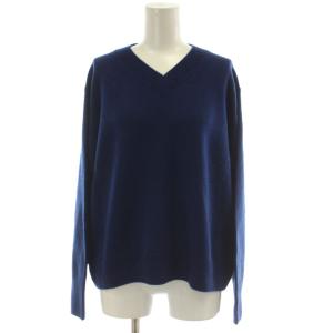 25AW CASHBIT NEO Vネックニット カットソー L 青 長袖 Vネック KRGJGW0191