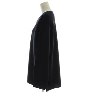 23区 ニット カットソー 44 紺 長袖 パール装飾 KRWWNZ0651 /GG