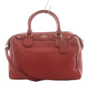 ハンドバッグ ショルダーバッグ 2way レザー 赤 レッド /AN17