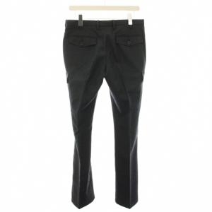 BURBERRY BLACK LABEL カーゴパンツ ジップフライ ウール 76 チャコールグレー BMS27-318-08 /YT