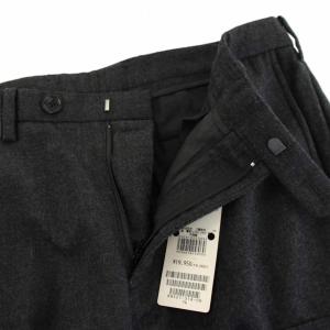 BURBERRY BLACK LABEL カーゴパンツ ジップフライ ウール 76 チャコールグレー BMS27-318-08 /YT