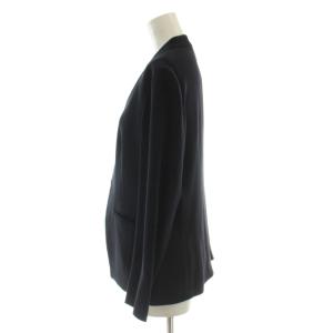 theory luxe ノーカラージャケット 上着 40 黒 長袖 無地 039104102890040 /GG