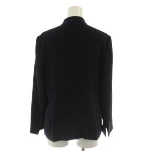 theory luxe ノーカラージャケット 上着 40 黒 長袖 無地 039104102890040 /GG