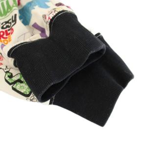 STUSSY 歴代ロゴプリントジップパーカー スウェット 総柄 長袖 M 白 ホワイト /HN