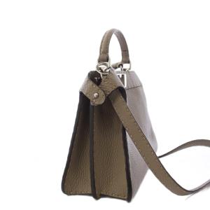 FENDI ピーカブー アイシーユー スモール ハンドバッグ 2WAY レザー グレージュ