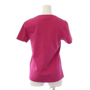 Maison Kitsuné Tシャツ カットソー 半袖 クルーネック 刺繍 XS ピンク LW00109KJ0008 /BM