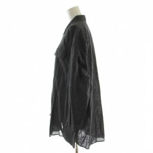 Spick&Span 25SS コットンリネンユーティリティーシャツ ブラウス F グレー 長袖 無地 25050200305010
