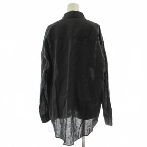 Spick&Span 25SS コットンリネンユーティリティーシャツ ブラウス F グレー 長袖 無地 25050200305010