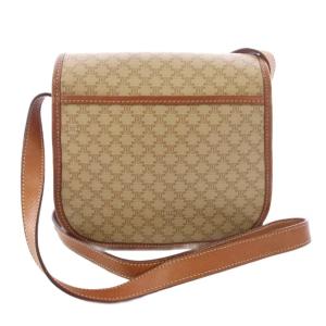 CELINE ショルダーバッグ マカダム柄 ベージュ ブラウン