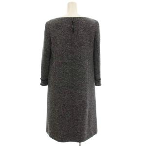 FOXEY NEW YORK Eclat De Nuit Dress ツイード ワンピース 38 ブラック 42153