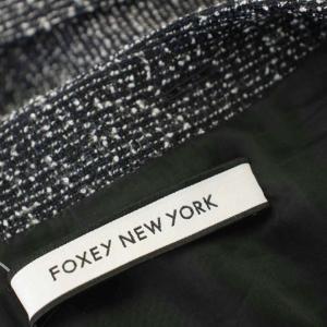 FOXEY NEW YORK Eclat De Nuit Dress ツイード ワンピース 38 ブラック 42153