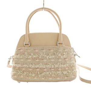 FOXEY Bag Macaron Sucre ショルダーバッグ 2WAY ツイード 40994