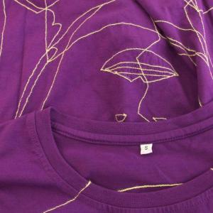 BLESS Stitched Starcut 2 ステッチスターカット Tシャツ カットソー S 紫 パープル 半袖