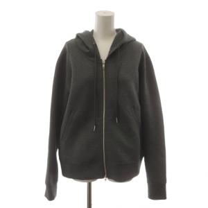 25AW ストレッチジップフードパーカー ジップアップ グレー 長袖 フード 25070200906140
