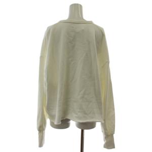 Whim Gazette WhimGazette 25SS シアーリネンカットプルオーバー スウェット トレーナー F 白 長袖 無地 WGZ1051206A
