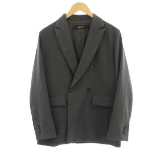 25AW ウールライクストレッチジャケット テーラード ダブル ジャケット 36 グレー 25010400911140