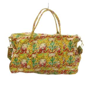 TSUMORI CHISATO 2WAY ボストンバッグ ショルダーバッグ 総柄 黄色 イエロー マルチカラー /MI