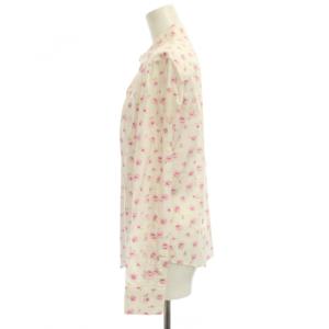BLACK LABEL Paul Smith シャツ ブラウス 42 白 ピンク 花柄 長袖 /JP