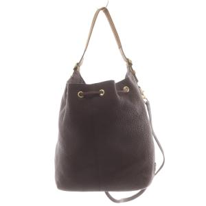 COACH ハンドバッグ ショルダーバッグ 巾着バッグ 2way レザー 紫 パープル 25306 /AN8