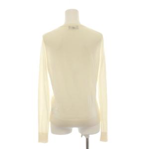 Theory 24AW REGAL WOOL CREW NECK PO P ニット セーター 長袖 薄手 S アイボリー