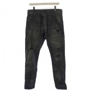 KROOLEY CB-NE デニムパンツ ジーンズ ジップフライ USED加工 W30 グレー /BM