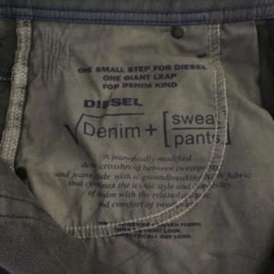 DIESEL KROOLEY CB-NE デニムパンツ ジーンズ ジップフライ USED加工 W30 グレー /BM