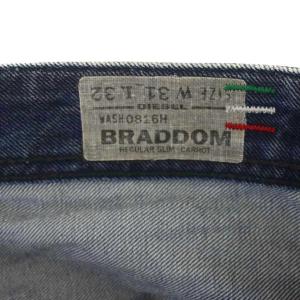 DIESEL BRADDOM デニムパンツ ジーンズ ボタンフライ USED加工 W31L32 インディゴ /BM